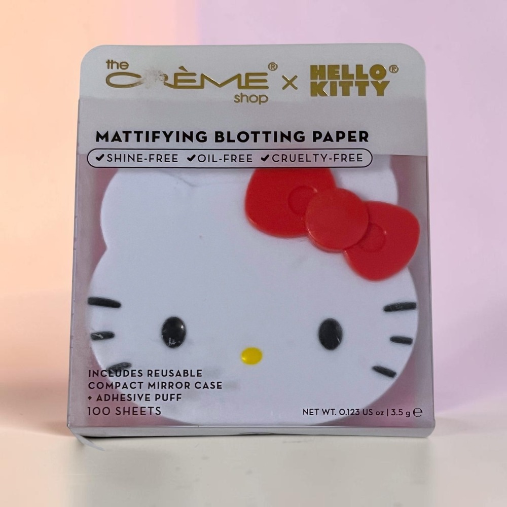 The Crème Shop x Hello Kitty Mattifying Blotting Paper 100 Sheets Compact Mirror